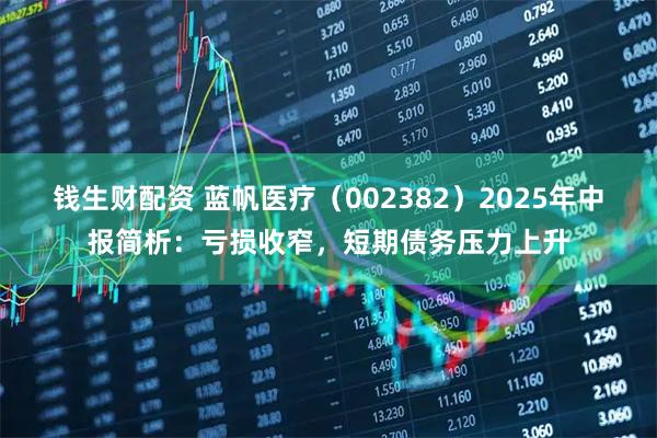 钱生财配资 蓝帆医疗（002382）2025年中报简析：亏损收窄，短期债务压力上升